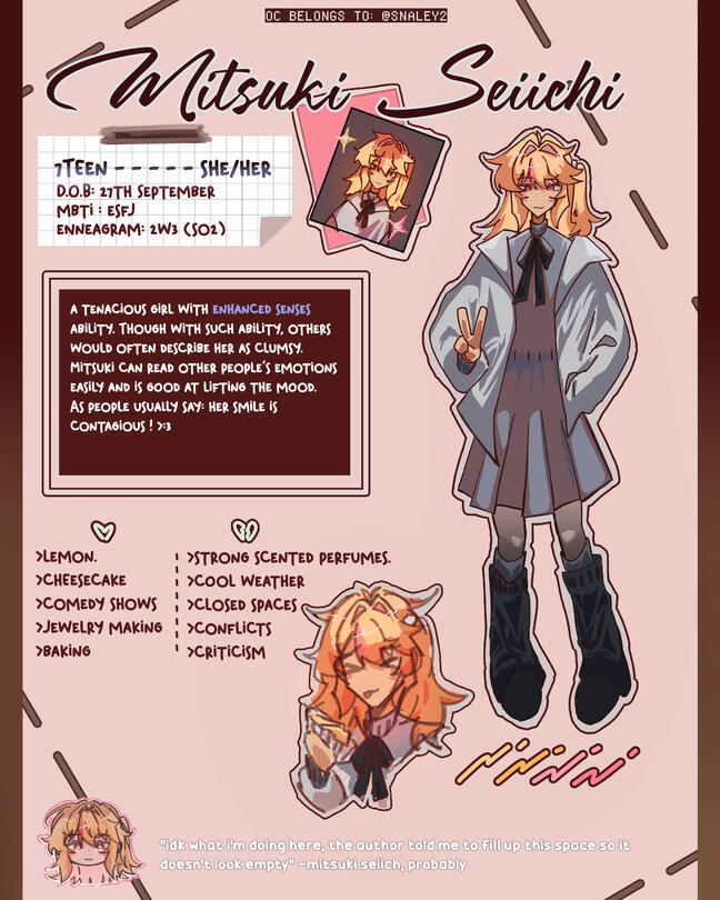 Mitsuki Seiichi OC Sheet